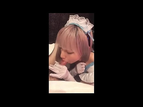 ❤️ Japanese Idol [mayuka], franskur vinnukonubúningur, 1. hluti, blástur og hristur af sér með húðkrem ❌ Klámmyndband hjá okkur ❌
